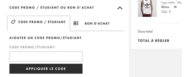 Utiliser un code promo Asos