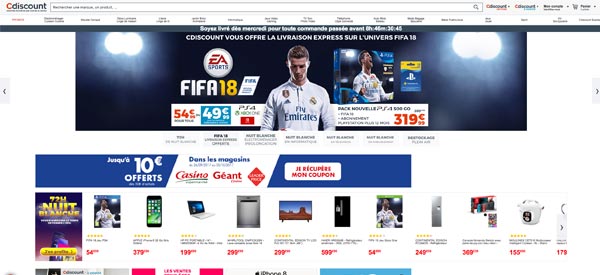 Accueil du site Cdiscount.com