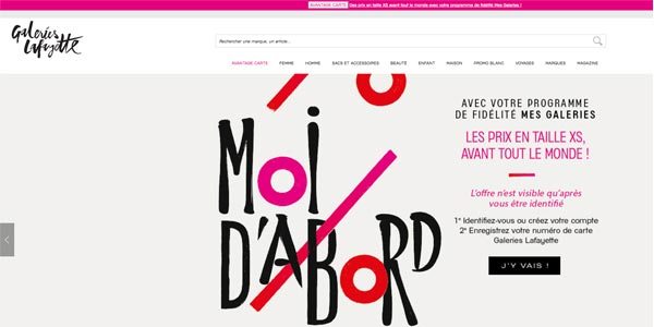 Découvrez le site galerieslafayette.com