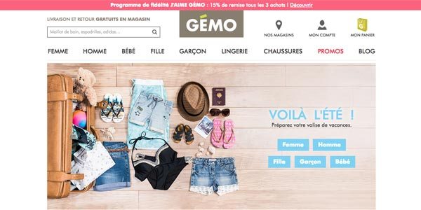 Découvrez le site gemo.fr