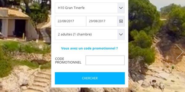 Utilisez votre code promotionnel H10