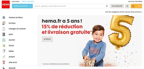 Bienvenue sur Hema.fr