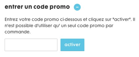 Saisir un code promo Hema