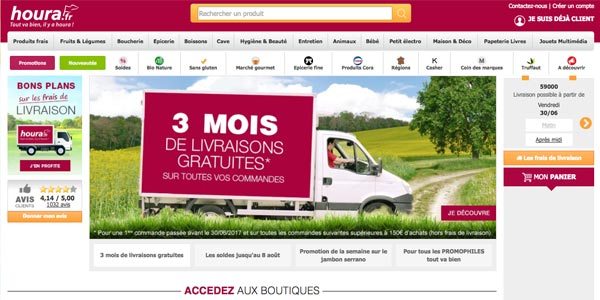 Houra.fr - accueil du site de courses