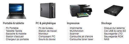 Passer commande sur Inmac