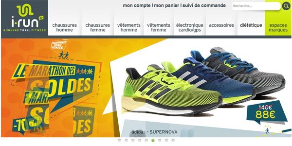 Accueil du site I-Run