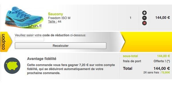 Recopiez votre code de réduction I-Run