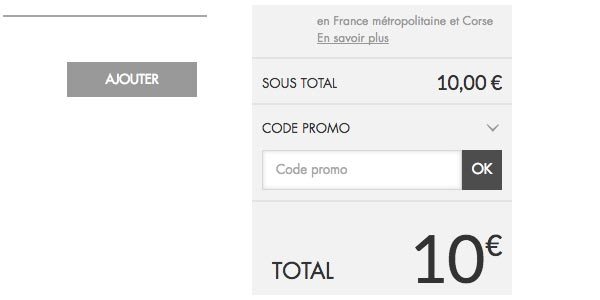 Utiliser votre code promo Jules