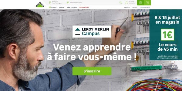 Nouveau site leroymerlin.fr