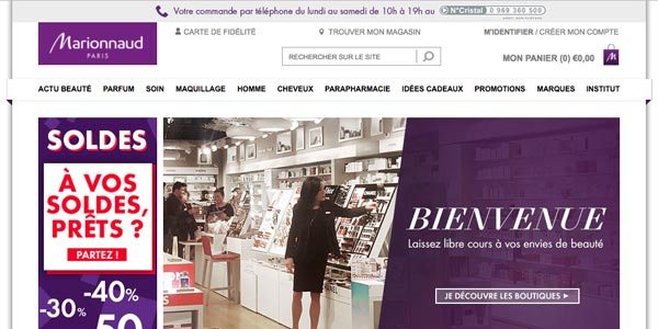 Marionnaud.fr, la beauté en ligne