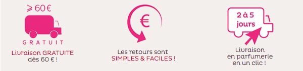 Livraisons et retours gratuits sur Nocibe.fr