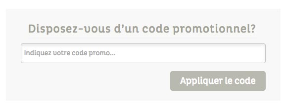 Recopier un code promo Noukie's