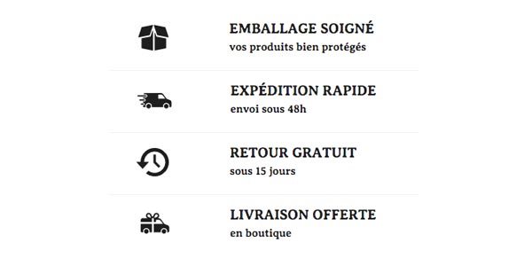 Avantages commande sur Ollygan.fr