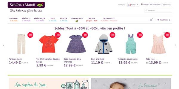 Accueil boutique Sergent Major