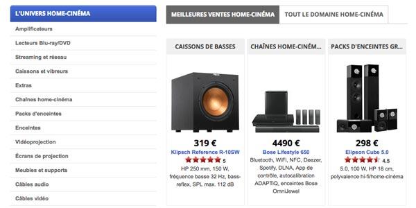 Home Cinema sur Son Vidéo