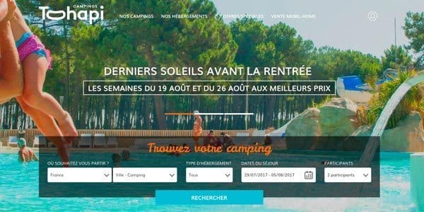Accueil site Tohapi.fr