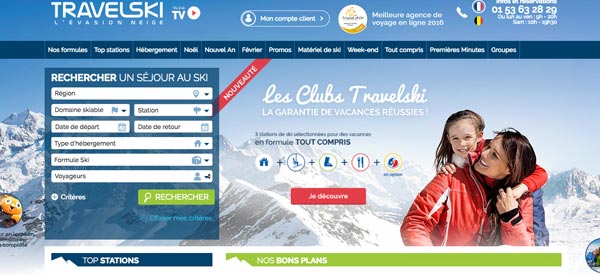 Bienvenue sur le site Travelski