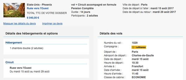 Saisir son code réduction Vacances Transat