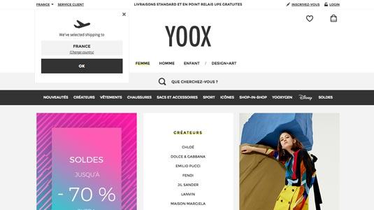 La boutique en ligne Yoox.com