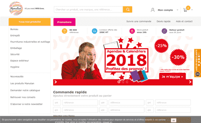 Le site Manutan