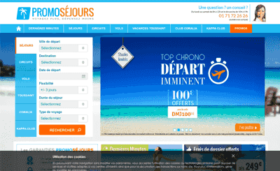 Le site Promosejours