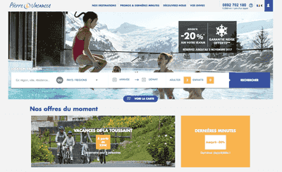 Le site Pierre et Vacances