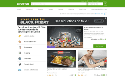 Le site Groupon