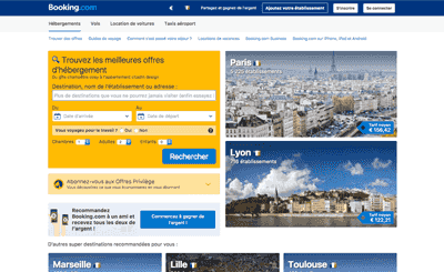 Le site Booking.com