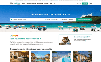 Le site Tripadvisor