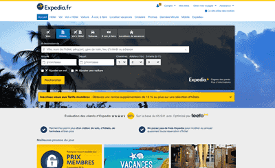 Le site Expedia