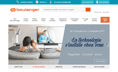 Le site Boulanger